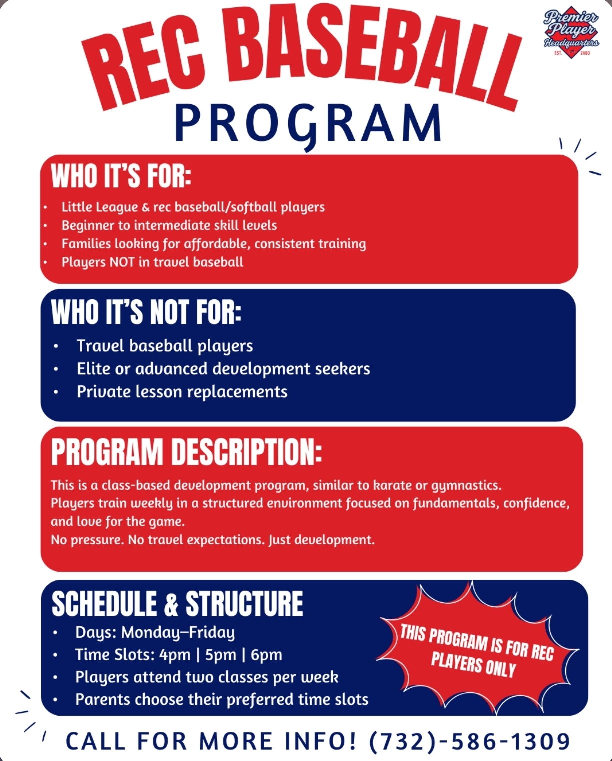 Rec Training Memberships!